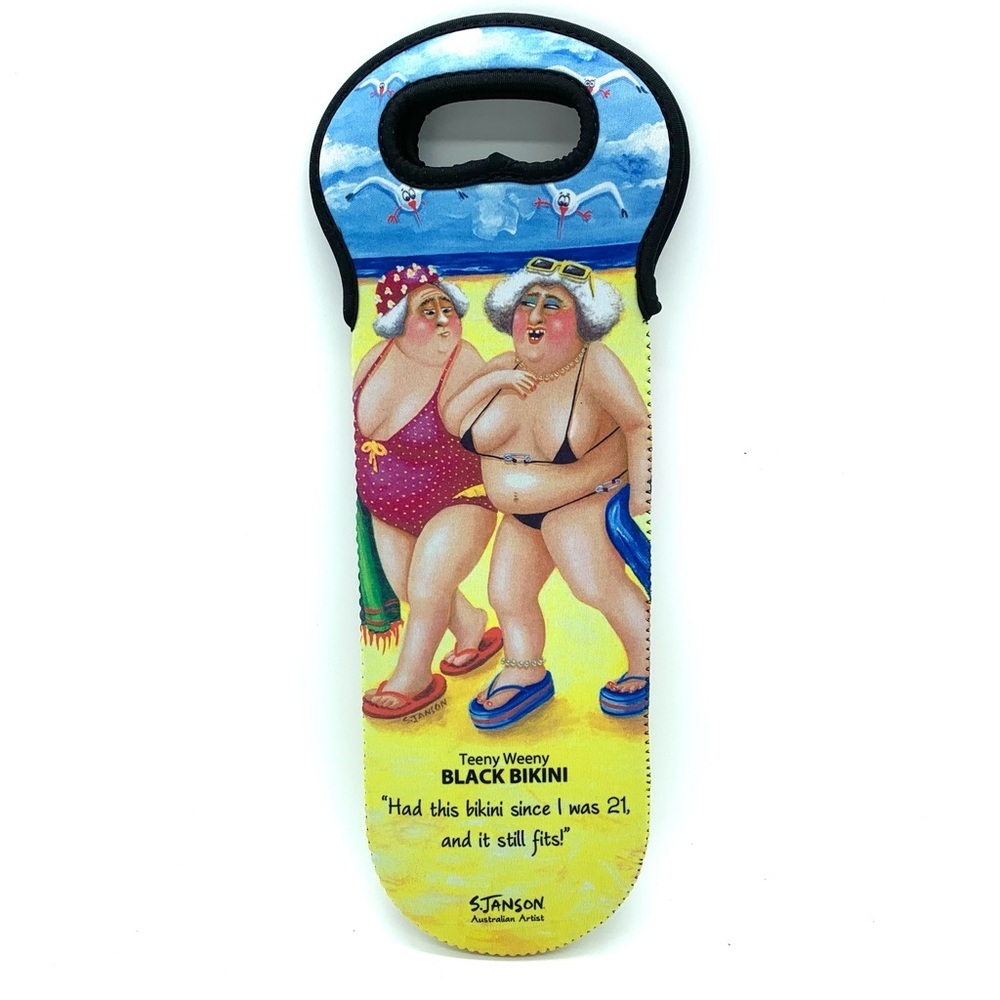 Artisan Teeny Bikini Neoprene Wine Bag Carrier